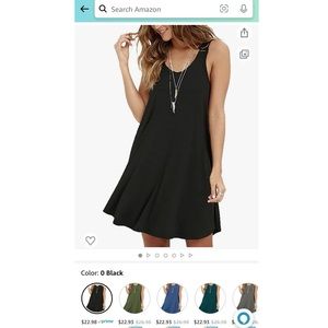 Black sleeveless dress